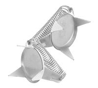 PRETYZOOM Pinze per Smaltatura in Metallo Argento, Attrezzi Versatili per Progetti di Ceramica, Controllo Eccezionale, Vendute in Coppia per Artisti della Ceramica