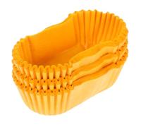 PRETYZOOM Pirottini Ovali in Carta Resistente Al Grasso Per Muffin E Cupcake Tazze a Forma Di Barca Per Decorazioni Di Torte Uso Alimentare 2.87X1.38X0.98In Per Feste E Panifici