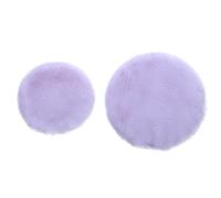PRETYZOOM Piumino da Cipria Bifacciale Soffio al Dito 2 Pezzi Set Piccolo Rotondo 75x20mm e 55x18mm per Trucco Quotidiano e Professionale Donna Viaggio Portatile