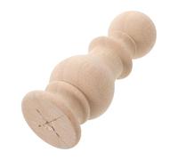 PRETYZOOM Pomelli in Legno Massello per Terminali di Pali e Balaustre delle Scale, Terminali Decorativi a Punta e Tondi per Letti e Corrimani, Supporto Robusto per Artigianato e Restauro