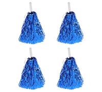 PRETYZOOM Pompon da Cheerleader Blu Set 4 Pezzi 30 Cm Manico per Sport, Danza e Tifo Eventi Sportivi, Accessorio per Coreografie e Feste Cheerleading
