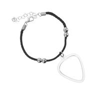 PRETYZOOM Porta Plettri per Chitarra Compatto con Custodia a Forma di Cuore e Braccialetto Porta Plettri Accessori da Viaggio per Chitarristi e Organizzazione per Studio e Performance