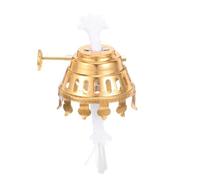 PRETYZOOM Porta Stoppino Vintage per Lampada a Olio Regolabile in Lega | Compatibile Lampada a Olio e Lanterna, Montaggio Semplice, Manutenzione Facile, Finitura Oro