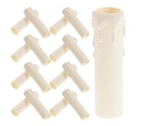 PRETYZOOM Portacandele in Plastica Motivo a Gocce di Cera 20 Pezzi Copricandele Leggeri e Resistenti al Calore Manicotti per Lampadari per Lampade e Applique