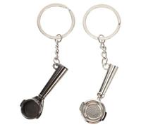 PRETYZOOM Portachiavi Serie Caffè in Lega Di Zinco, Ciondoli Cucchiaio Per Borse, Regalo Per Amanti Del Caffè, 2 Pezzi