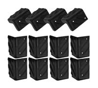 PRETYZOOM Protezioni Angolari 12 Pezzi per Altoparlanti in Plastica 80Mm Accessori Audio per Palcoscenico e Mobiletto Protezione Bordo Anticollisione