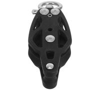 PRETYZOOM Puleggia in Nylon Nera Cuscinetti Rullo Guida e Blocco Tenditore Fune Puleggia Scanalata per Barche a Vela Yacht e Attrezzature da Palestra Meccanismo di Sollevamento per