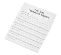 PRETYZOOM Registro Tracciamento Efficiente Bianco degli Assegni in Carta e Recupero Conveniente per Gestione Finanziaria Personale per Uso Quotidiano