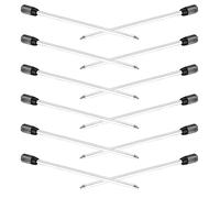 PRETYZOOM Ricariche 7cm per Metallo Penna Sfera 12 Pezzi Nero Punta Fine, Ricarica per Scrittura Confortevole per Cross Pen per Back To School Party