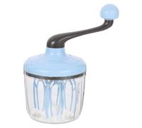 PRETYZOOM Sbattitore Manuale per Uova Portatile in Plastica Blu, Frusta Efficiente per Cucina Domestica, Strumento Multifunzione per Miscelare Creme e Impasti Colore Casuale