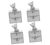 PRETYZOOM Scatola Dei Ricordi Da 4 Pezzi Per Il Dentino E Il Taglio Di Del Bambino Custodia Per La Memoria Di Bambini E Bambine