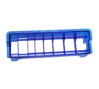 PRETYZOOM Scatola Porta Pettini per Tagliacapelli 8 Scomparti in Plastica Blu, Organizer per Limitatori Clipper per Casa e Salone Barbiere Stile Casuale