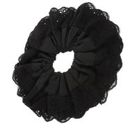 PRETYZOOM Scrunchies in Tessuto Nero con Elastico Morbido per Donne Adatto a Matrimoni e Compleanni, Può Essere Indossato Come Bracciale