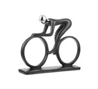 PRETYZOOM Scultura in Resina Ciclista Moderno Statua Bicicletta Decorativa Da e Ufficio Dinamica in Minimalista