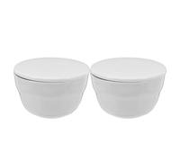 PRETYZOOM Set 1 Pezzo Ciotola per Degustazione Caffè in Ceramica Bianca con Impugnatura Comoda e Resistente alle Alte Temperature, Design Elegante per Bar e Appassionati