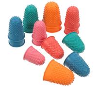 PRETYZOOM Set 15 Pezzi Copridito in Gomma Flessibile, Protezione Dita Mano Riutilizzabile Impugnature Antiscivolo, per Ufficio, Giochi e Lavori Manuali