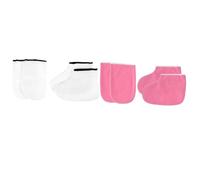 PRETYZOOM Set 2 Paia Guanti Manicure Spa e Copriscarpe in Cera di Paraffina per Massima Idratazione e Mantenimento Calore, per Salone Professionale e Utilizzo Casalingo
