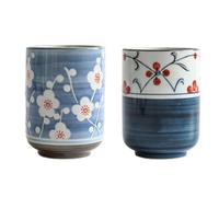PRETYZOOM Set 2 Pezzi Tazze da Tè Giapponesi in Ceramica Colorata, senza Rilievi, per Preparare Tè come Elegante Decorazione la Casa