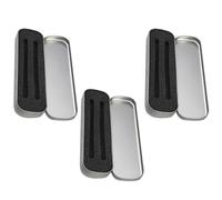 PRETYZOOM Set 3 Pezzi Astucci Portapenne in Ferro Spugna, Multifunzione, Forma Rettangolare, Design Semplice, per Cancelleria Scolastica e Studenti
