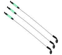 PRETYZOOM Set 3 Segnalatori Acustici di Abboccata per Pesca in Ferro Indicatore Vibrante e Clip Portatile per Attrezzatura da Pesca Allarmi di Avviso Carpa e Accessori Sportivi