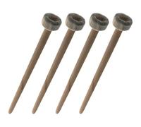 PRETYZOOM Set 4 Bacchette per Percussioni Manico in Legno, Mazzuoli per Gong per Batteria, Bacchette da Allenamento per Batteria Adulti, Strumento Musicale per Esercizio e Performance Live