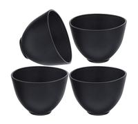 PRETYZOOM Set 4 Ciotole in Silicone 250ml per Maschere Viso Fai da Te e Salone, Strumento di Miscelazione Anticaduta per Cura della Pelle Professionale