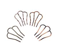 PRETYZOOM Set 4 Pettini Laterali a Forcella a 4 Denti in Plastica, Accessori per Chioma da Donna per Acconciature da Sposa e Eventi, Pettine a U Antiscivolo Leggero e Portatile per Styling