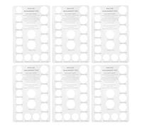 PRETYZOOM Set 5 Pezzi Strumenti la Misurazione degli Anelli in Carta, Misuratori Dimensioni Dita Portatili per Gioielleria, Casa e Centri Commerciali