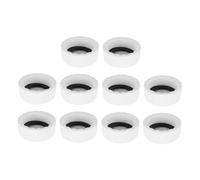PRETYZOOM Set Da 10 Tappo con Guarnizione Speciale con Filettatura Interna in Pvc Bianco per Chiusura Ermetica e Resistenza Duratura per Impianti Idraulici