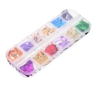 PRETYZOOM Set da 12 Colori di Scaglie di Alluminio per Stucco Epossidico Riempitivo in Carta Stagnola a Effetto Metallico per Lavori Artigianali in Resina Decorazioni Brillanti per