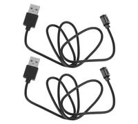 PRETYZOOM Set da 2 Cavi Magnetici USB per Smartwatch, Caricabatterie Rapido Doppio Pin, Compatibile Diversi Modelli, per Utenti Sempre in Movimento