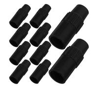 PRETYZOOM Set da 20 Blocchi a Barra di Tensione in Plastica Nera per Tubi Rotondi da 16 a 12 Mm, Serrature Regolabili per Scaffali da Cucina, Ferramenta per Ripiani di Armadi Blocco