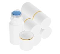PRETYZOOM Set da 5 Flaconi Refill in Plastica da 20ml Applicatore a Spugna Delicata e Tessuto Non Tessuto, Contenitori Eleganti per Uso Cosmetico Quotidiano e Viaggi