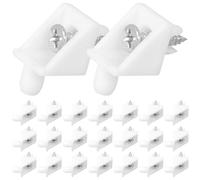 PRETYZOOM Set da 50 Pezzi di Supporti Angolari in Plastica 90° per Mobili da Cucina con Resistenza alla Corrosione e Facile Installazione, per Mobili Sagomati