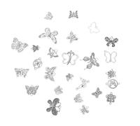 PRETYZOOM Set da 52 Ciondoli Fai da Te a Forma di Farfalla in Lega Anticato Accessori per Creazione di Gioielli Collane e Bracciali Idee Regalo per e Amici