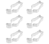 PRETYZOOM Set di 6 Stampini per Biscotti a Forma di Gatto in Acciaio Inossidabile, Facili da Conservare e Mantenere, per Decorazioni Natalizie e Pasticceria