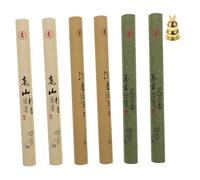 PRETYZOOM Set di Bastoncini di Incenso Naturale con Supporto in Legno per Meditazione e Rilassamento, Bastoncini Profumati di Piante Aromatiche per Ambienti Interni Colore Casuale