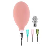 PRETYZOOM Set di Strumenti per Ceramica con Applicatore di Precisione in Gomma Rosa, Flacone Comprimibile per Smalto e Utensili per Modellare Argilla, per Lavori Dettagliati in Ceramica