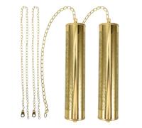 PRETYZOOM Set Pesi per Orologio da Terra in Lega di Alluminio Catena 2 Metri e Ganci Contrappeso Decorativo per Pendolo Orologio da Parete Accessorio Ricambio Resistente