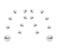 PRETYZOOM Sfere Specchio da Discoteca Decorative Sospese Fili per Feste Natalizie Matrimoni Discoteche Banchetti Locali Notturni Aggiungono Riflessi di Luce e Atmosfera Festosa