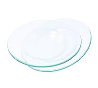 PRETYZOOM Small Glass Plate Wax Warmer Dish Plate in Vetro 2 Pezzi, Resistente al Calore, Protegge Il Piano del Tavolo, per Aromaterapia in Casa