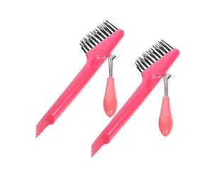 PRETYZOOM Spazzola Per Chioma Pulizia Set Da 4 Pezzi Piccola Dimensione Detergente Per Pettini e Spazzole Comoda Per Uso Domestico e Viaggi