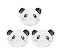 PRETYZOOM Spilla a Forma di Panda Creativa Accessorio Facile da Abbinare 3 Pezzi in Lega di Zinco, Piccola Spilla Decorativa per Costumi per Studenti e Stile Casual