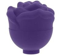 PRETYZOOM Stampo per Ghiaccio Facciale in Silicone Viola, Rullo di Ghiaccio a Forma di Rosa per Viso Portatile, Massaggiatore Riutilizzabile per Gonfiore e Rossori, Impacco Refrigerante