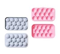 PRETYZOOM Stampo per Ghiaccio in Silicone 2 Pezzi 14 Scomparti a Forma di Palla Coperchio, Facile da Sformare, Materiale Sicuro per Bevande Fredde e Vita Estiva