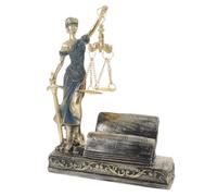 PRETYZOOM Statua della Dea della Giustizia Greca in Resina Verniciata, Scultura per Libreria e Ufficio Legale, Emblema di Equità