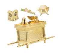 PRETYZOOM Statua Religiosa Ebraica Sacra Per Decorazione Spirituale Metallo Resistente Design Storico Arredamento Fede