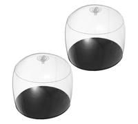 PRETYZOOM Supporti Cappello Per Display 2 Pezzi PortaCappello Gonfiabile Trasparente Supporto Per Cappellino Portatile Per Parrucche Cappellino Casco Modello Teste Manichino