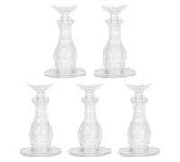 PRETYZOOM Supporto Adesivo Fermaporta in Pvc Trasparente 5 Pezzi, Cuscinetto Protettivo Parete Antirumore senza Foratura, Protezione Porta per Bagno, Camera e Ufficio