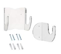 PRETYZOOM Supporto da Muro per Chitarra con Ganci Protettivi Porta Chitarre Trasparente Stand Salvaspazio Elegante per Basso Elettrico Acustica e Ukulele